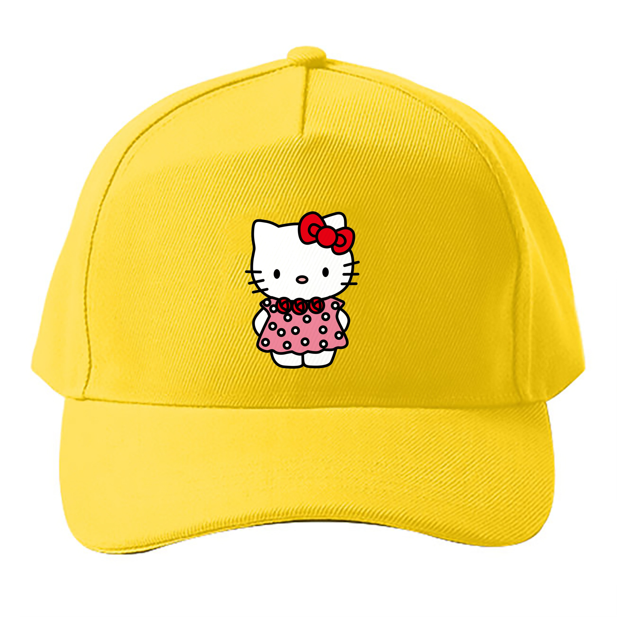 （画像用） Hello Kitty ハローキティ ベースボールキャップ 綿100％ 男女兼用 帽子 スポーツ